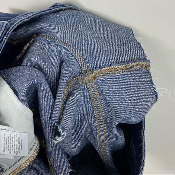 NEW Good American Cut Off Denim Shorts Size 29 Style # GCOS991C High Rise Short - Picture 10 of 13